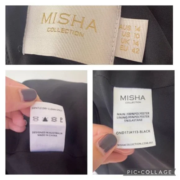 Misha Collection Open Back Jacket Blazer Black - Picture 8 of 11